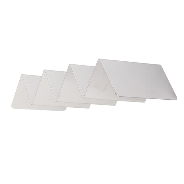 Rustfritt stål W-formet taco-holder stativbrett rustforebygging baking holder 4 taco
