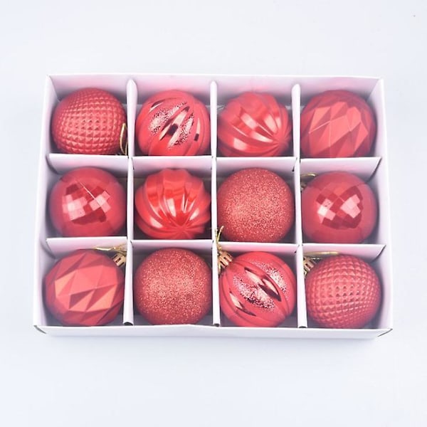 Presentdekoration juldisplay bollar Red