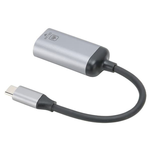 USB C - Gigabit Ethernet -sovitin lyhyellä kaapelilla Windows Android Mac OS:lle