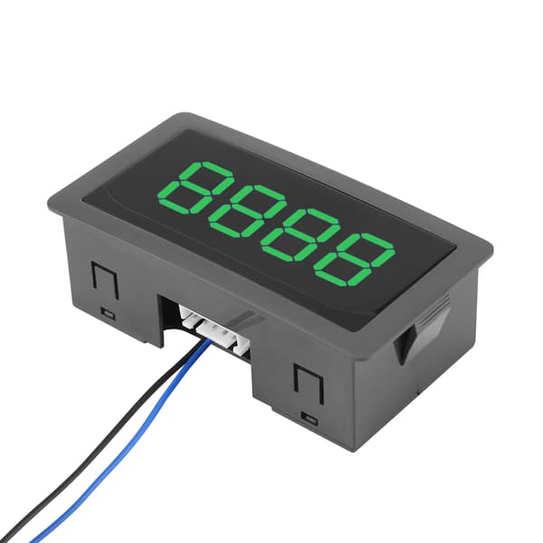 4-siffrig DC LED Digital Display Upp Ner Plus Minus Panelräknare 0-9999 Grön
