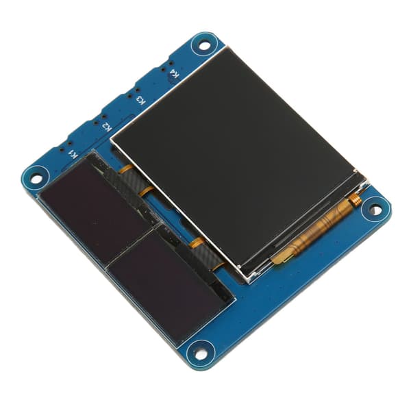 2 tommer LCD IPS-skærm Dobbelt 0,96 tommer OLED Blå Skærm 3 i 1 Udvidelseskort til Raspberry Pi
