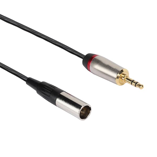 3,5 mm han til Mini XLR 3-benet han lydkabeladapter til kamerafotograferingsudstyr 2 meter