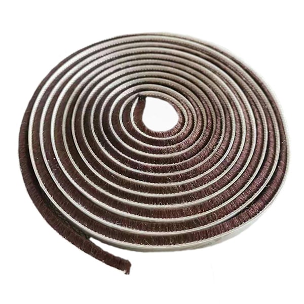 Vindussøm Tetningslist Skyvedør Bunnsøm Tetningslist 5m/16.4ft Brown 9mm*15mm*5M
