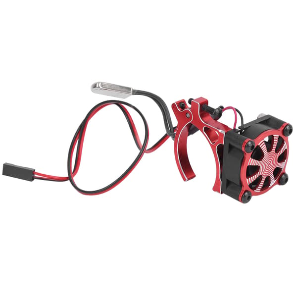 RC Model Bil Motor Køleventilator Køleplade med Termisk Sensor til 540 550 3650 3660