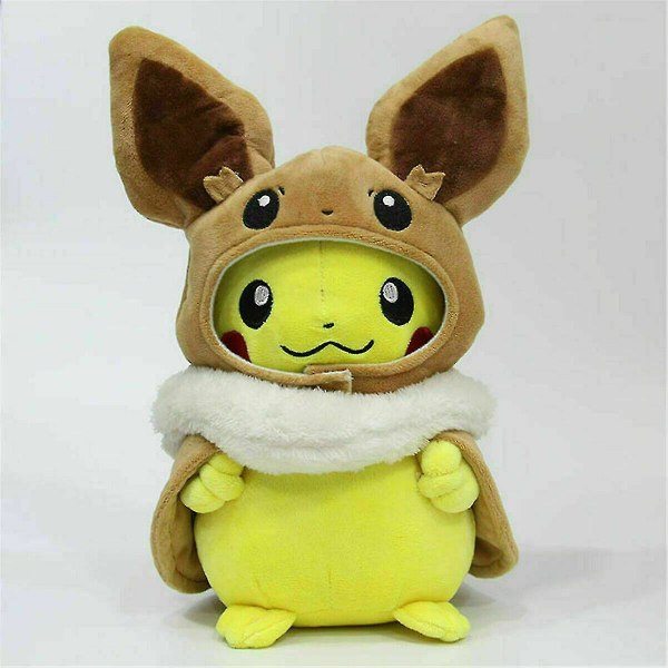 12&quot; Pikachu Eevee plysjdukke utstoppede myke leketøy Kids New-1 A Pikachu