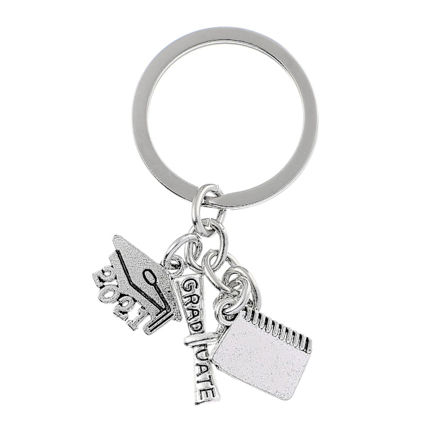 1 stk eksamen tema nøglering gave bachelor formet nøgle vedhæng Present 1.5X1CM