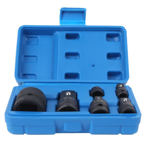 6 st Impact Socket Converter Reducer Adapter Set 1/2in 1/4in 3/8in 3/4in