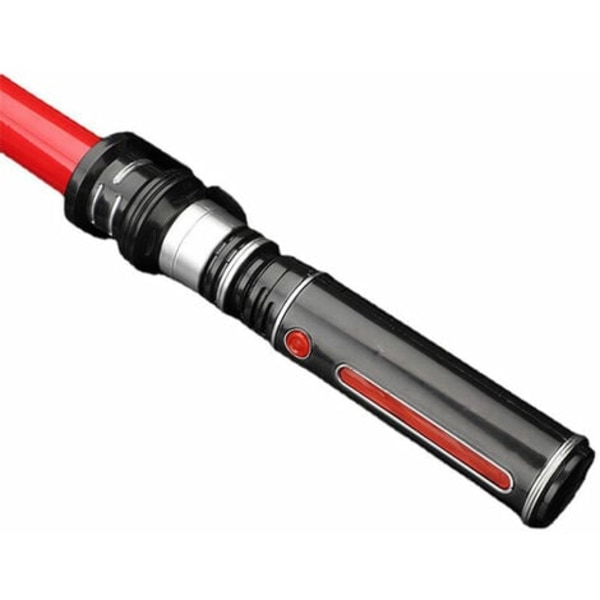 LED lyssværd til børn, Star Wars lyssværd, glidende og bøjeligt legetøjssværd med lyd, lyssværd til Carnival Red