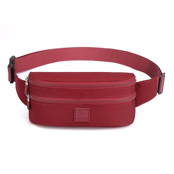 Vandtæt Nylon Messenger Bag Udendørs Sport Mobiltelefon Taljetaske Simple Satchel