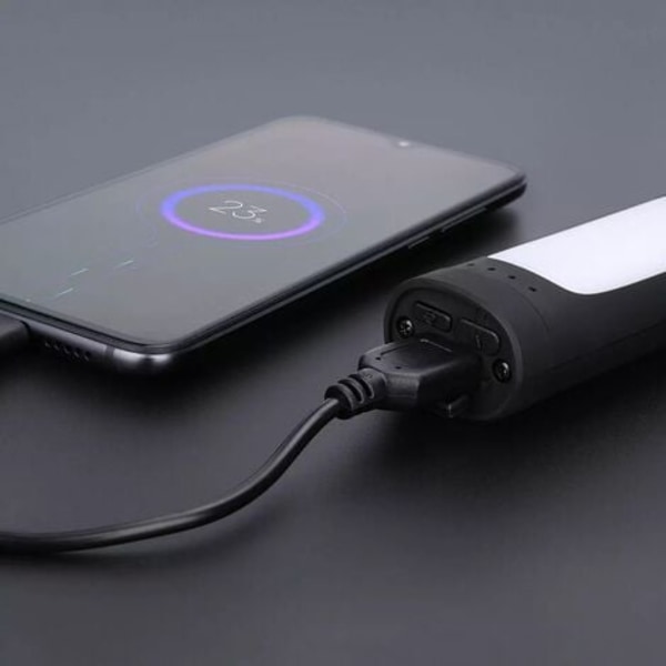 Multifunktionel Car Hammer Breaking Nødbelysning Vindue Hammer Power Bank, Sort
