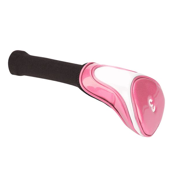Pink PU Læder Golf Putter Hoved Cover #3 Holdbart Klubtilbehør