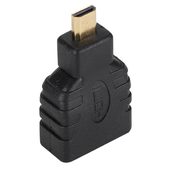 10 stk. Sort ABS Micro HDMI til HDMI Adapter 1080P til Raspberry Pi 4B