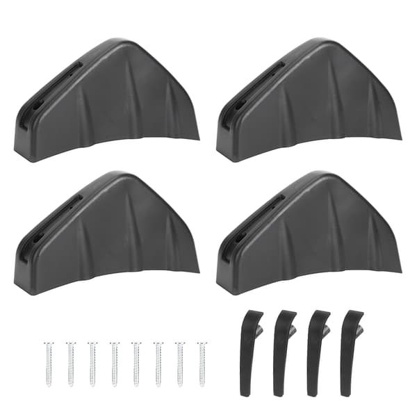 4 stk. Universal Bil Bagkofanger Diffuser Fin Spoiler Læbe Auto Tilbehør