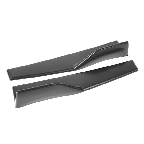2 stk. Universal Bil Sideskørt Rocker Splitter Winglet Diffuser Kulfibertekstur