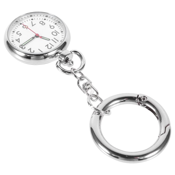 Holdbart Nurse Watch Luminous Lommeur Creative Hanging Watch (sølv)