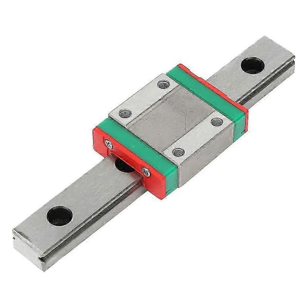 LML12B Sort Miniatyr Lineær Skinneføring 100mm Længde Skydeblok