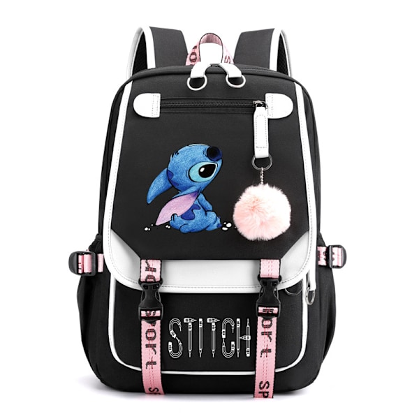 Ryggsäckar för pojkar och flickor, lämpliga för skolan, Stitch-ryggsäck 2