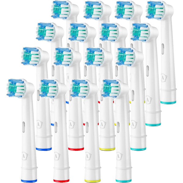 Ersätter den elektriska tandborstens ersättningshuvud kompatibel 16 pcs