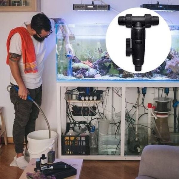 Way Water Flow Control Ventil til akvarium 16mm/22mm