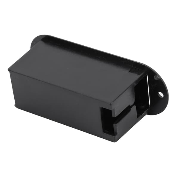 PU Läder Elektrisk Gitarr Bas Pickup 9V Batterilucka Hållare Fodral Organizer Box 02
