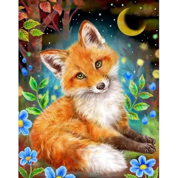 Animal Fox 5D diamantmaleri (30*40 cm)