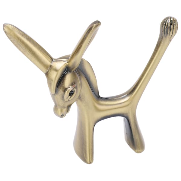 Æsel Ringholder Æsel Figur Holdbar Zinklegering Retro Stil Sikker Ring Organizer Til Ringe Smykker