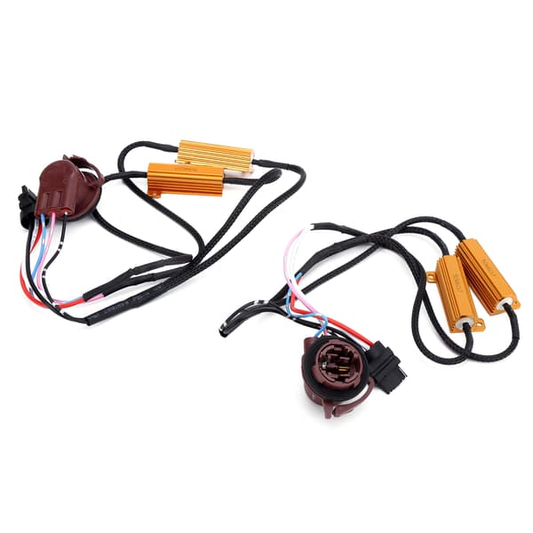 2 stk 3157A LED-dekoder 50W Lastmotstand Flash Feilfri Avlyser Bil Frontlykt Tåkelys