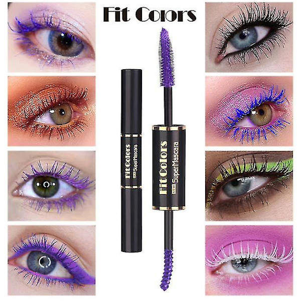 Double-ended Colour Mascara - Vandtæt tyk curling PURPLE