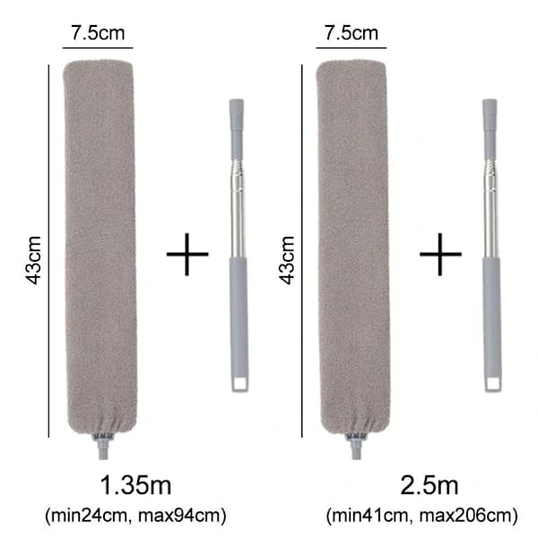 Telescopic Crevice Dust Brush, Flexible 1.35m