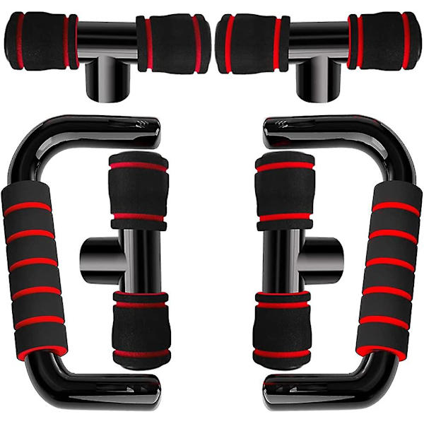 Ammattimaiset push-up-kahvat liukumattomilla tankoilla fitness, voimisteluun, voimaharjoitteluun ja voimaharjoitteluun
