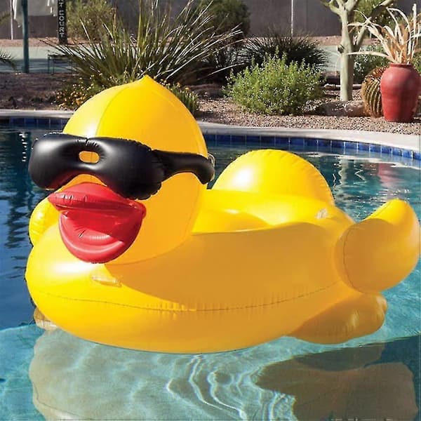 Oppustelig And Pool Float, 79' Kæmpe Badekar Float Solbadning Pool Lounge Float til Børn Voksne Udendørs Pool Float Seng Solbadning Pool