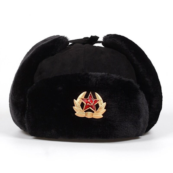Rysk Ushanka Pilot Vintermössa med Öronlappar Varm
