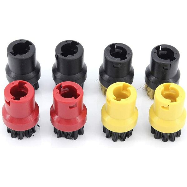 Små runda kopparborstar för ångmotordelar (två gula, röda och svarta kopparborstar) är lämpliga för bilar