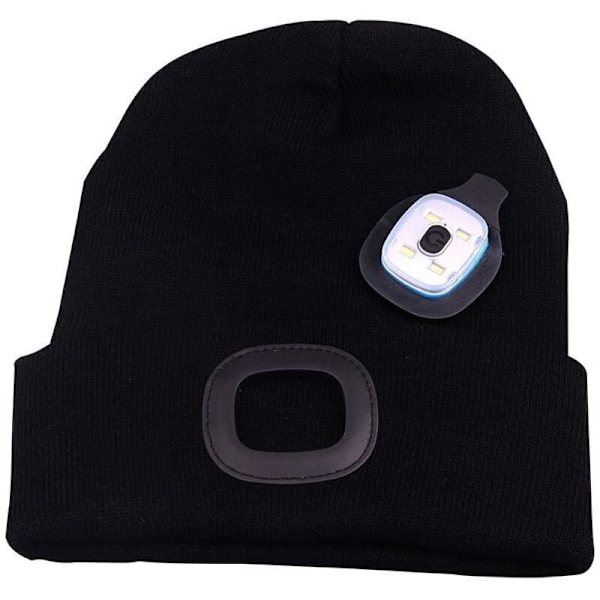 Otsalamppu, kannettava irrotettava ladattava LED-otsake, neulottu unisex -muotihattu