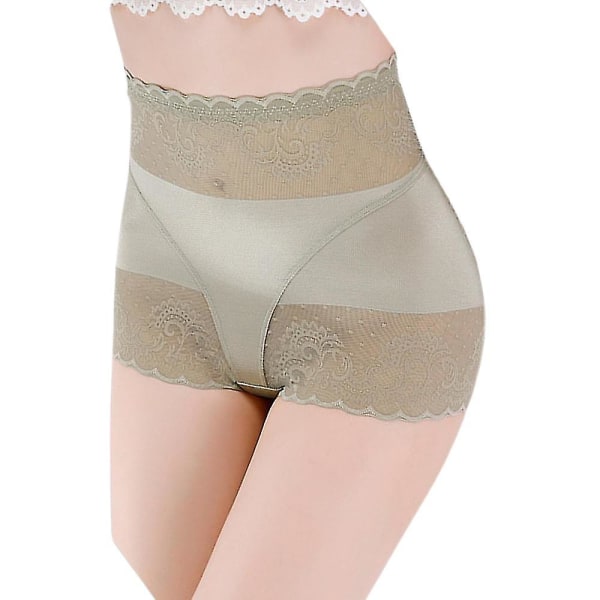 Kvinner Blonder Høy midje Undertøy Truser Knickers Truser Green L