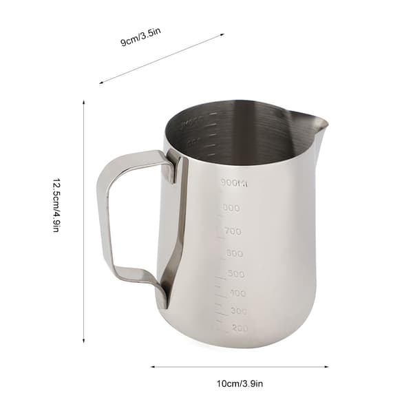 Melkekanne i rustfritt stål 1000 ml
