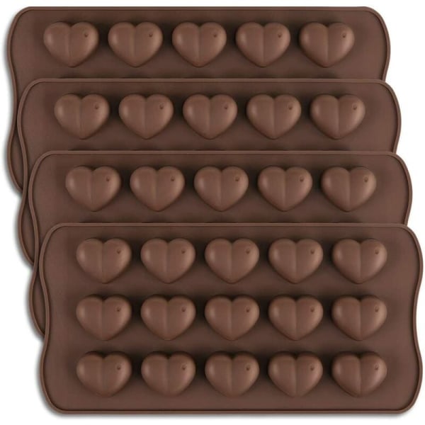 Ystävänpäivä silikonimuotti 15 ontelo sydämen muotoinen suklaa mold