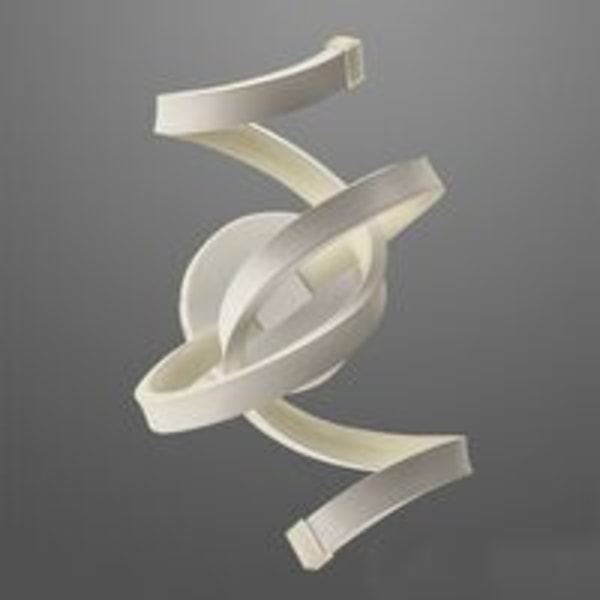 Modern akrylvägglampa LED-lampor Spiralvägglampa Enkel aluminium Vardagsrum Sängbord Sovrum A