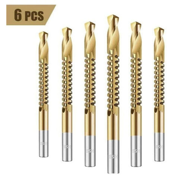 6 st/ set koboltborrspetssats Set Metrisk komposittappborr Fonepro