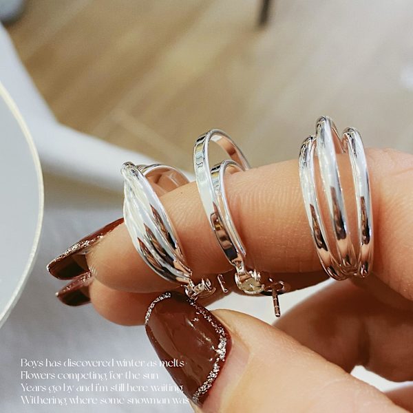 Ørering Geometry Stud S925 Sølv modesmykker Ac5075 3