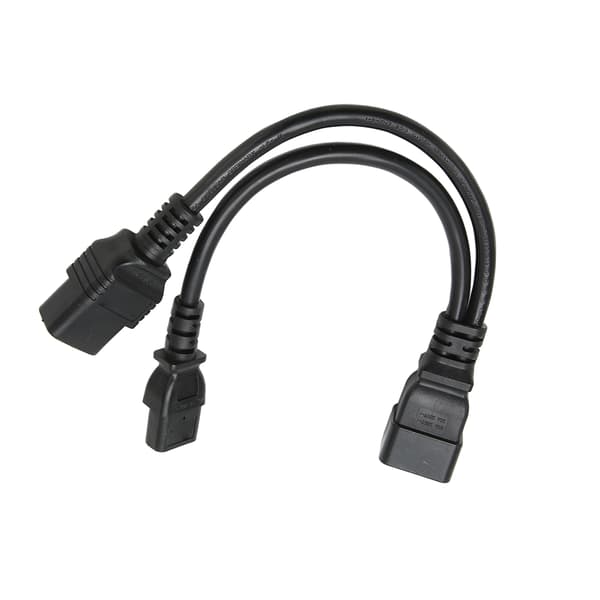 IEC320 C19 C13 til C20 Strømkabel Y Splitter Kabel til Computer HDTV Skærm