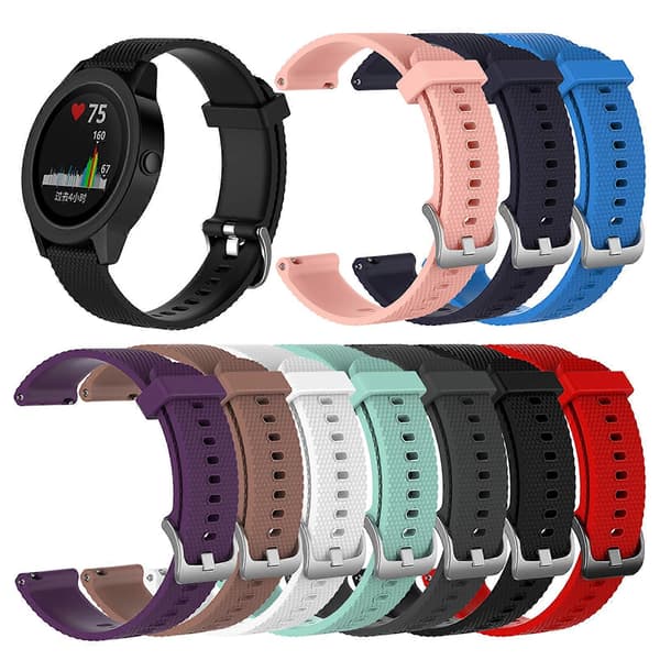 Silikonebånd Blød rem til Vivoactive 3/til HR Urarmbånd Rem