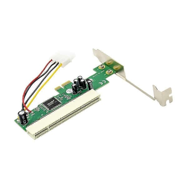 PCIE til PCI-adapter PCI Express X1 til PCI-udvidelseskort Riser Board ASM1083-chipsæt med 4-bens strøm Som visas