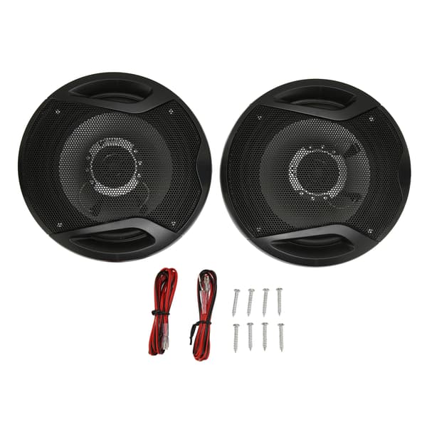 2st 400W 6 Tum Koaxial Bilhögtalare Diskant Bas Stereo Fordonsmodifiering