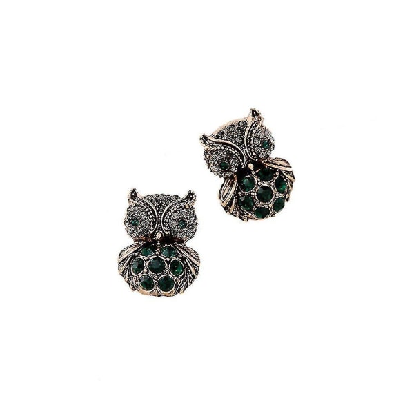 øreringer Owl Diamond Pendant Ørestifter For Festival