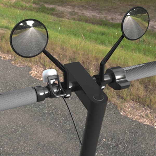 Xiaomi Scooter Profesjonelt Håndtak Bakspeil Stort Syn Retroreflektor
