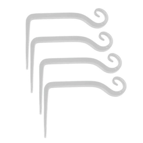 Blomsterophængsholder, jernvægskrog Blomsterophængsholder 2 stk. sort 2PCS WHITE