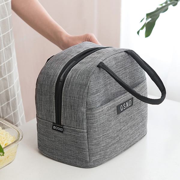 1kpl suurikapasiteettinen vedenpitävä lounasrasialaukku naisille lapsille miehille kylmälaukku (21 * 25 * 13,5 cm)