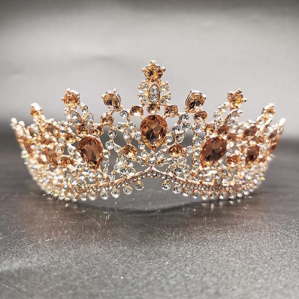 Kronprydnad Bröllopstillbehör Enkel Legering Diamond-studded Brudklänning Smycken