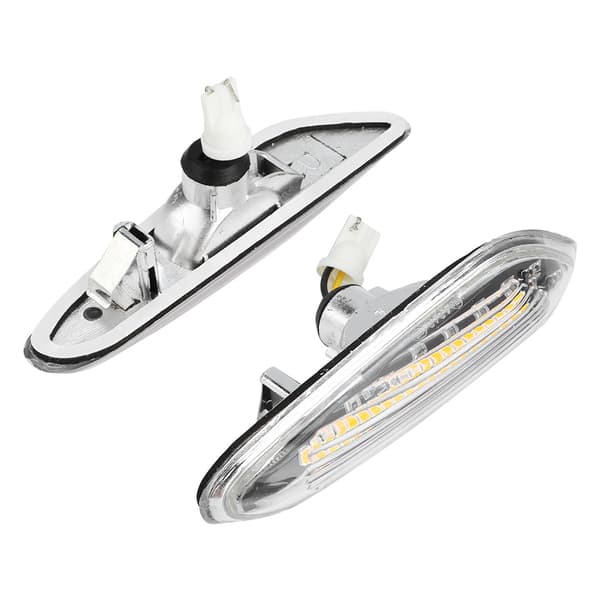LED Dynamisk Flydende Lys Side Blinklys Indikator Par Kompatibel med E90 E91 E92 E93 E60 E87 E82 E46 Hvid